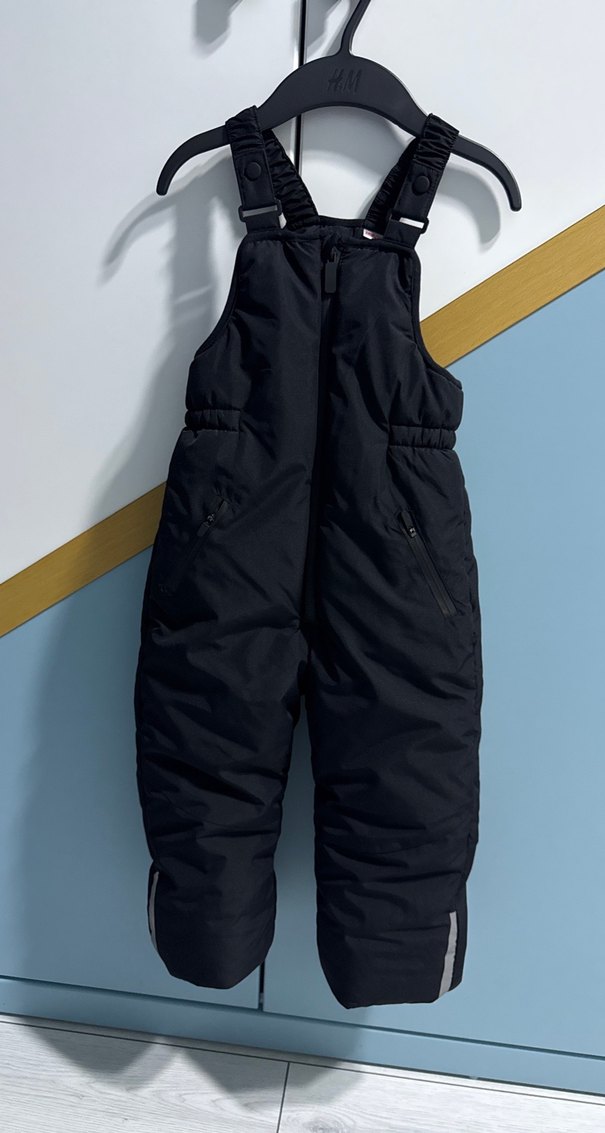 Erkek Bebek Siyah Fermuarlı Kayak Tulumu 3-4 yaş - Görsel 2