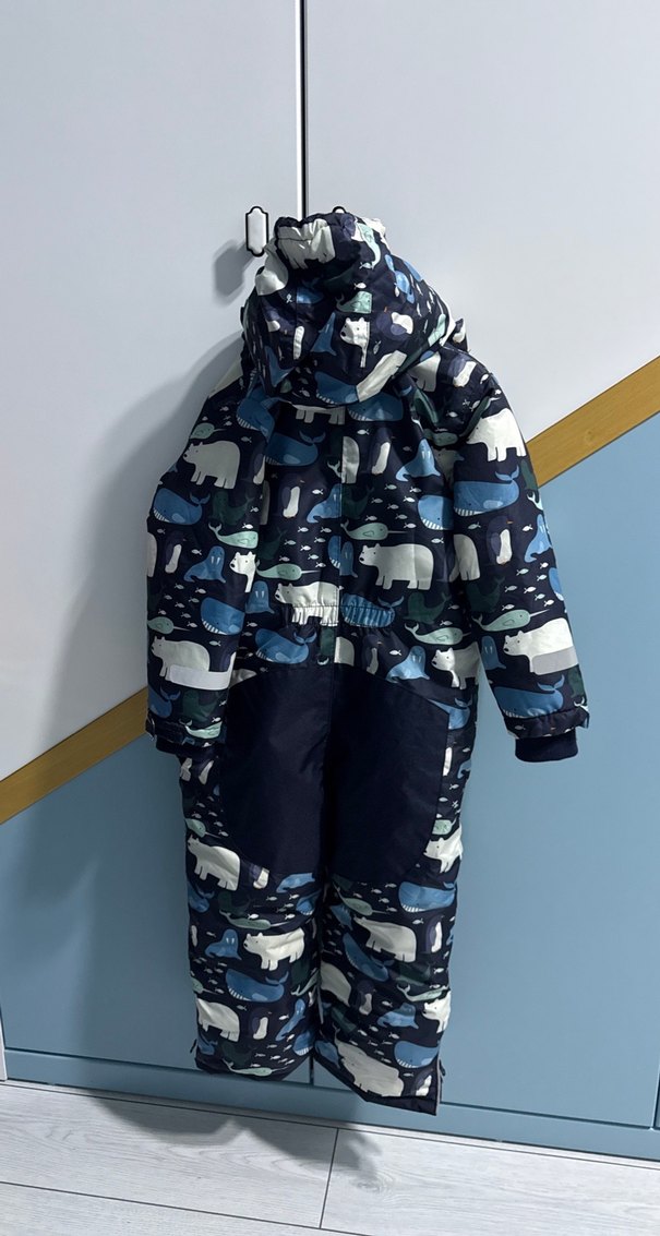 Mavi Kamuflaj Desenli Bebek Tulumu - Görsel 2