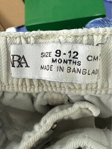 9-12 Ay Beden Zara pantolon