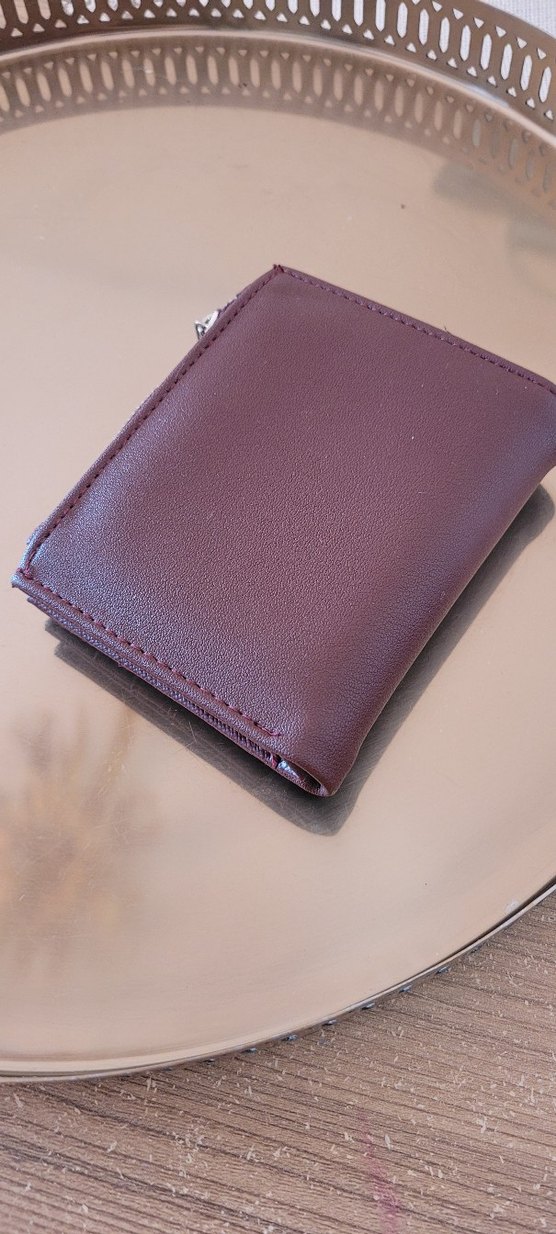 Bordo Deri Kadın Cüzdanı Tokalı - Görsel 2