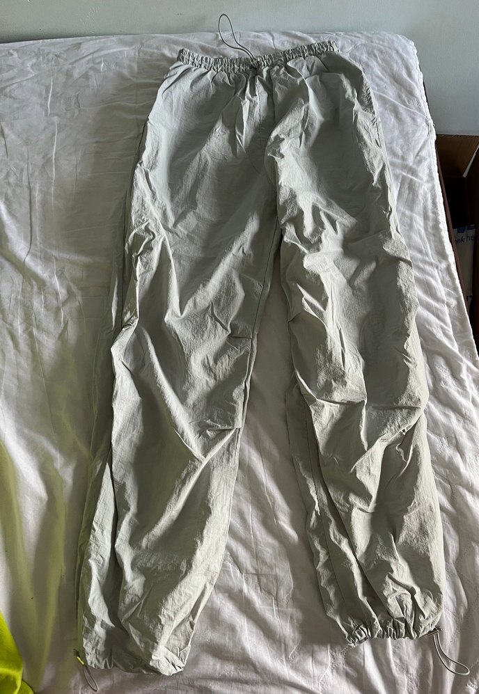 Bej Kadın Paraşüt pantolon - Görsel 2