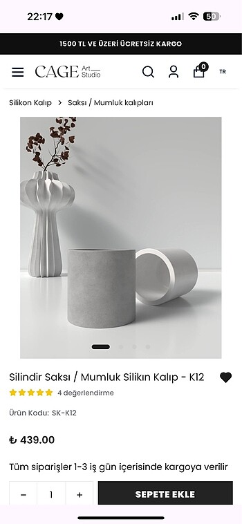 Cageart Silikon Mumluk Kalıbı