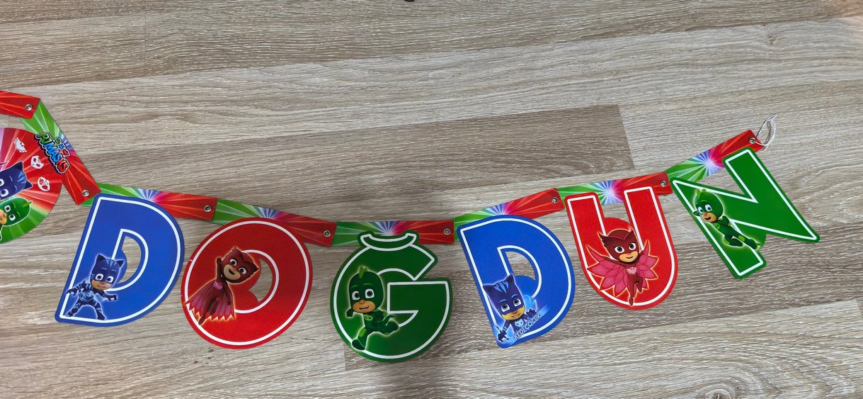 Pijamaskeliler Doğum Günü Süsleri - Görsel 3