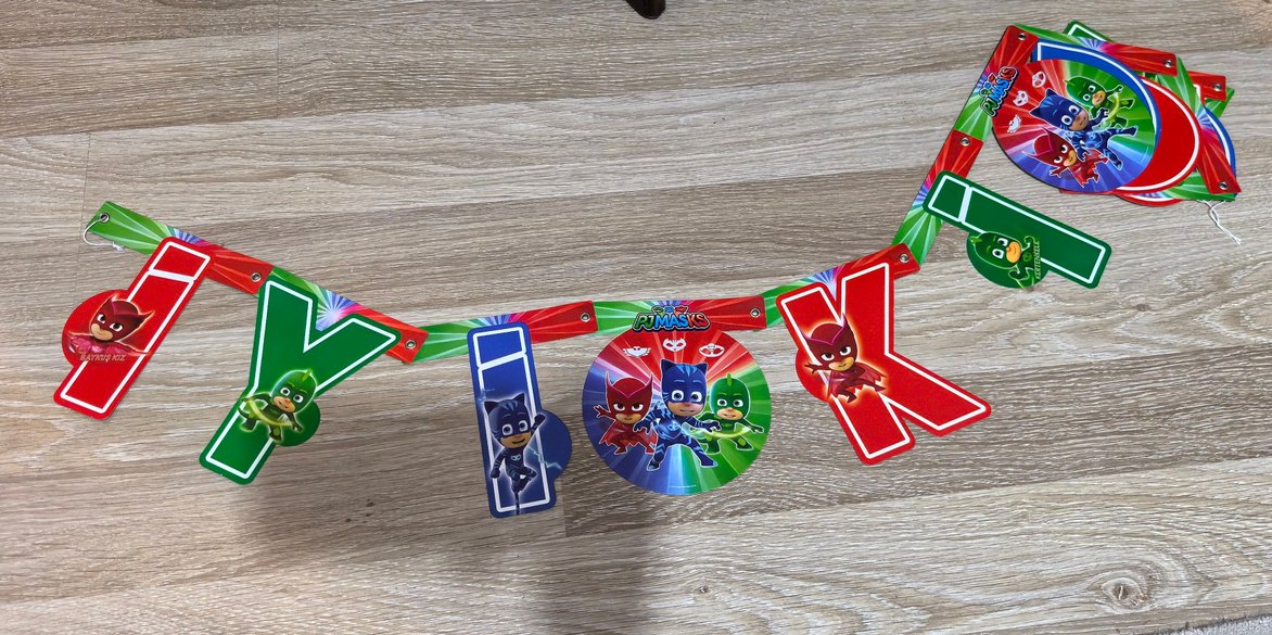 Pijamaskeliler Doğum Günü Süsleri - Görsel 2