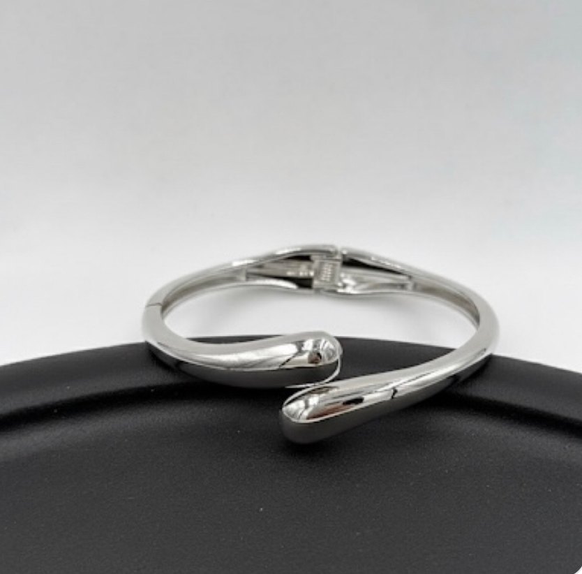 Klasik Zarif Gold ve Silver Renk Kelepçe - Görsel 2