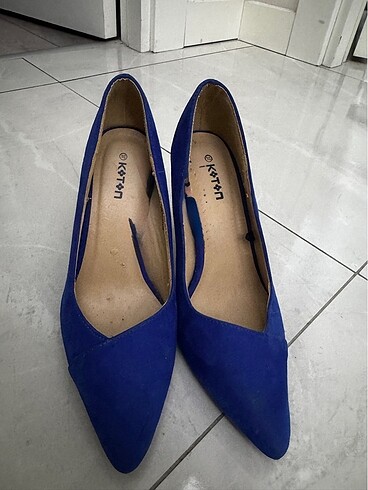 koton 37 numara mavi stiletto