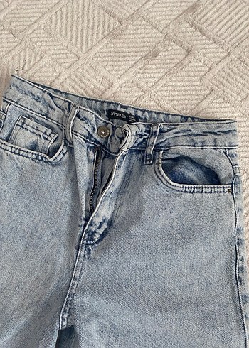 27 Beden Açık mavi Bol Kesim Kadın Jean