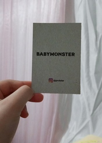 Beden Renk Babymonster Instagram kartı