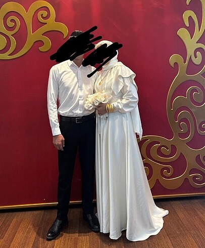 Tesettür nikah elbisesi