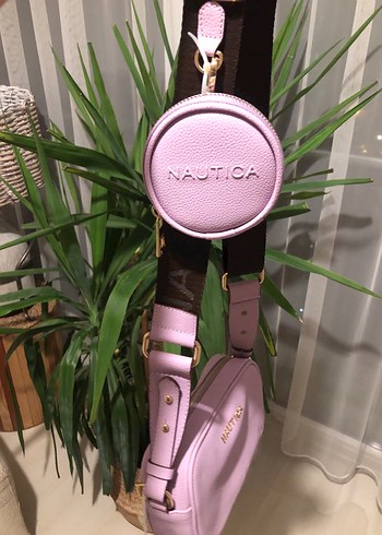 Mor Deri Çanta - Nautica (etiketli) - Görsel 3