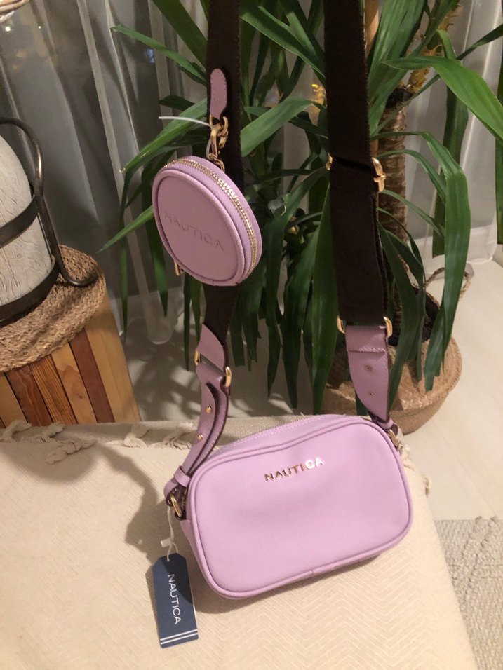 Mor Deri Çanta - Nautica (etiketli) - Görsel 2