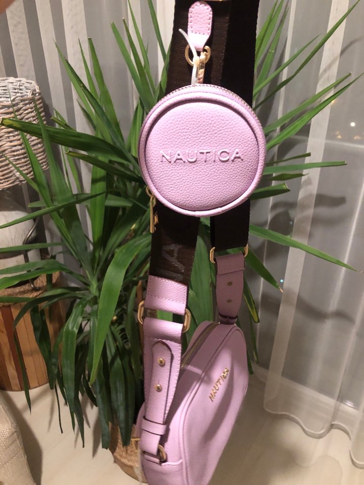 Mor Deri Çanta - Nautica (etiketli) - Görsel 3