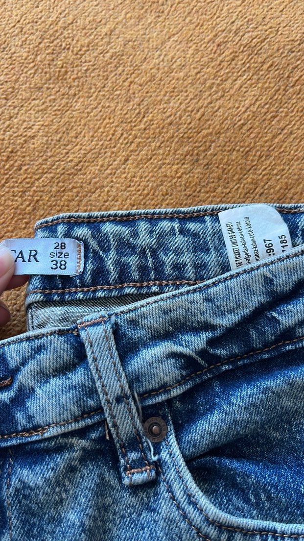 Mavi Yıkamalı Denim Jean — görsel 4/5