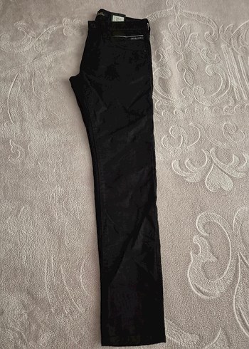 Siyah Erkek Kemerli Regular Fit Jean - Görsel 2