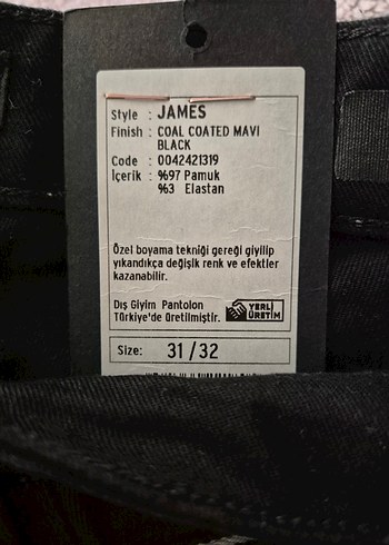 Siyah Erkek Kemerli Regular Fit Jean - Görsel 3