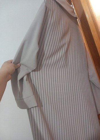 Zühre marka Gri Uzun Kollu Hamile Tunik - Görsel 4