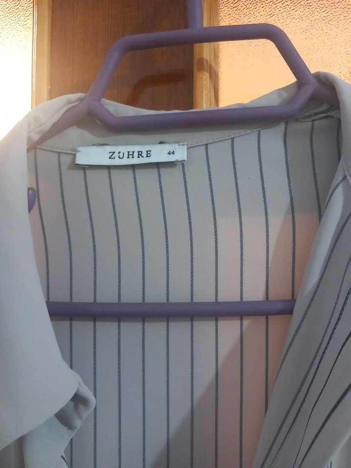 Zühre marka Gri Uzun Kollu Hamile Tunik - Görsel 5