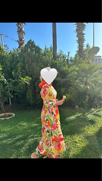 Renkli yazlık elbise