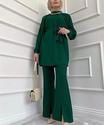 Benetton yeşili takım hiç kullanılmadı