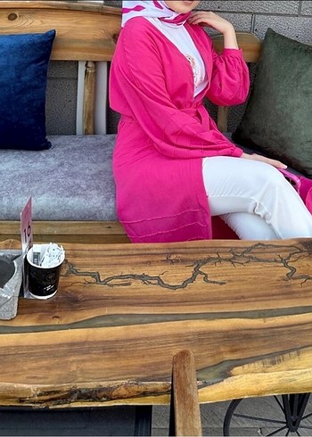 Pembe Uzun Kesim Salaş Tunik