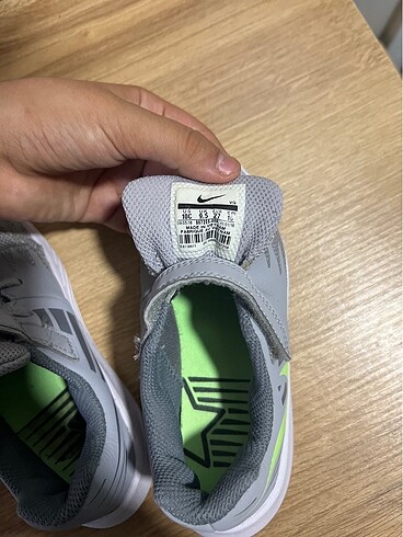 27 Beden gri Renk Erkek çoçuk nike ayakkabı orijinal