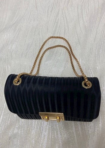 Kadın Siyah Pilili Modern Klasik Çanta - Görsel 2