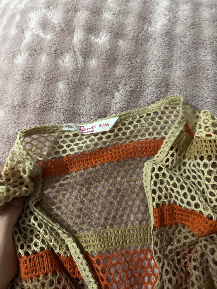 Nakışlı Bohem Uzun Triko Hırka - Görsel 4