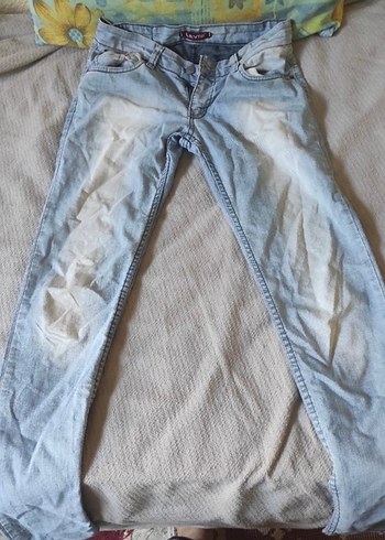 levis mavi batik desenli kadın jean