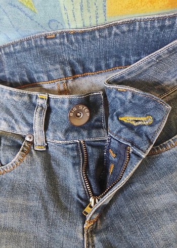 s Beden Kadın Parlak Mavi Denim Kot Pantolon