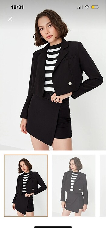 Siyah Blazer ceket