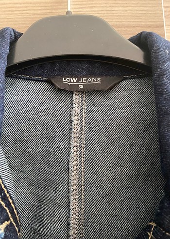 38 Beden Kemerli Lacivert Kadın Denim Ceket