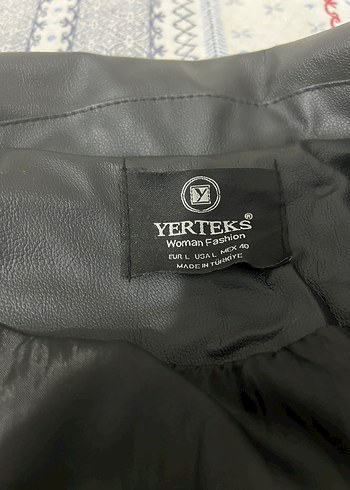 Kadın Siyah Deri Biker Ceket - Görsel 2