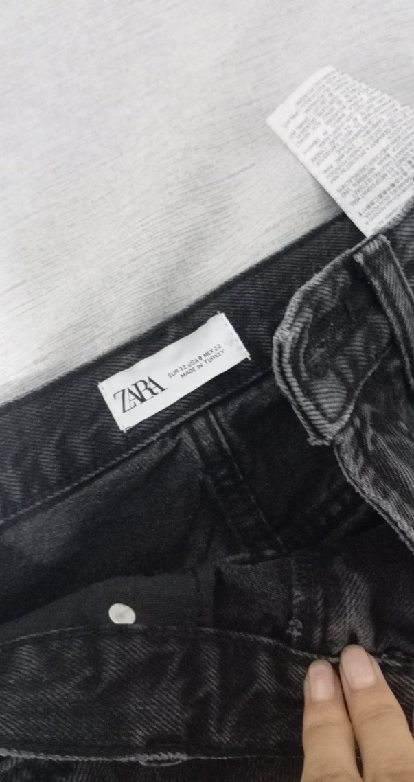 Kadın siyah yüksek bel zara pantolon - Görsel 4