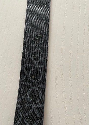 Gri Deri Kadın Kemer CK Tokalı - Görsel 4