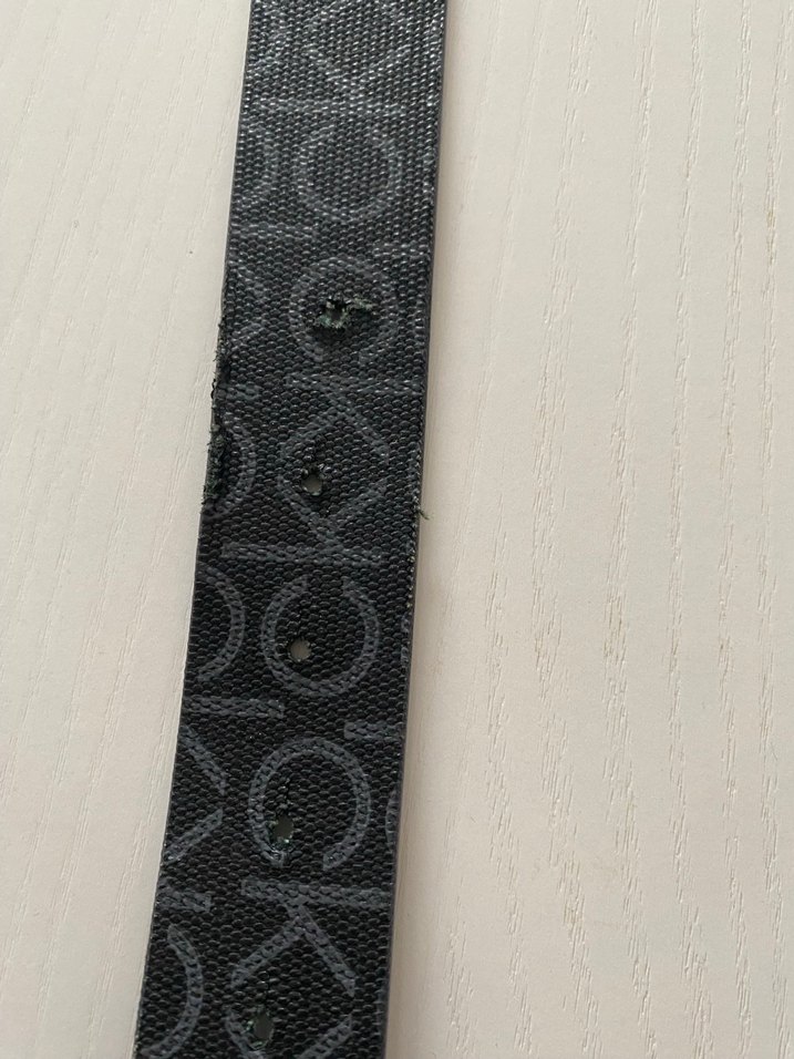 Gri Deri Kadın Kemer CK Tokalı - Görsel 4