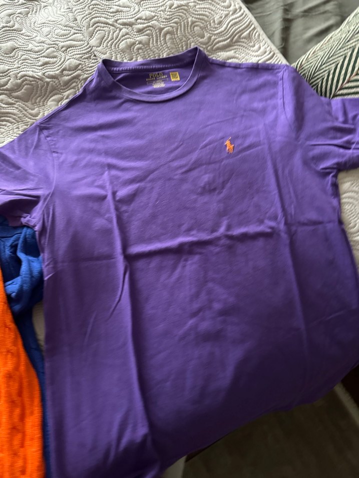 Mor Polo Yaka Erkek Tişört - Görsel 4