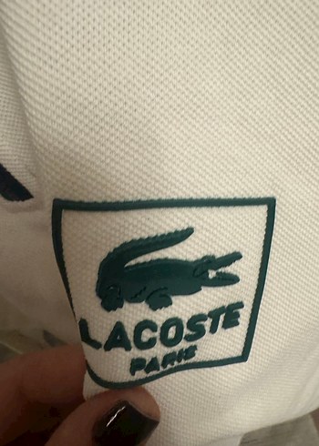 Lacoste Beyaz Fermuarlı Erkek Polo Tişört - Görsel 2