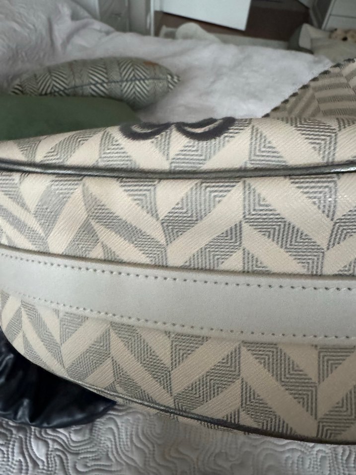 Orjinal missela  Bej-Gri Baskılı Kadın Omuz Çantası - Görsel 3