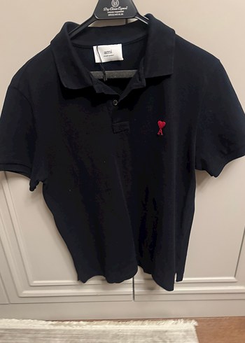 Orjina Ami Erkek tshirt Siyah Pamuklu Polo Tişört - Görsel 2
