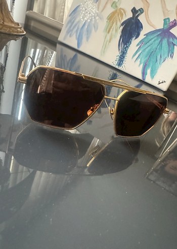 Bottega venetta orjinal Parlak Altın Renk Kadın Güneş Gözlüğü - Görsel 4