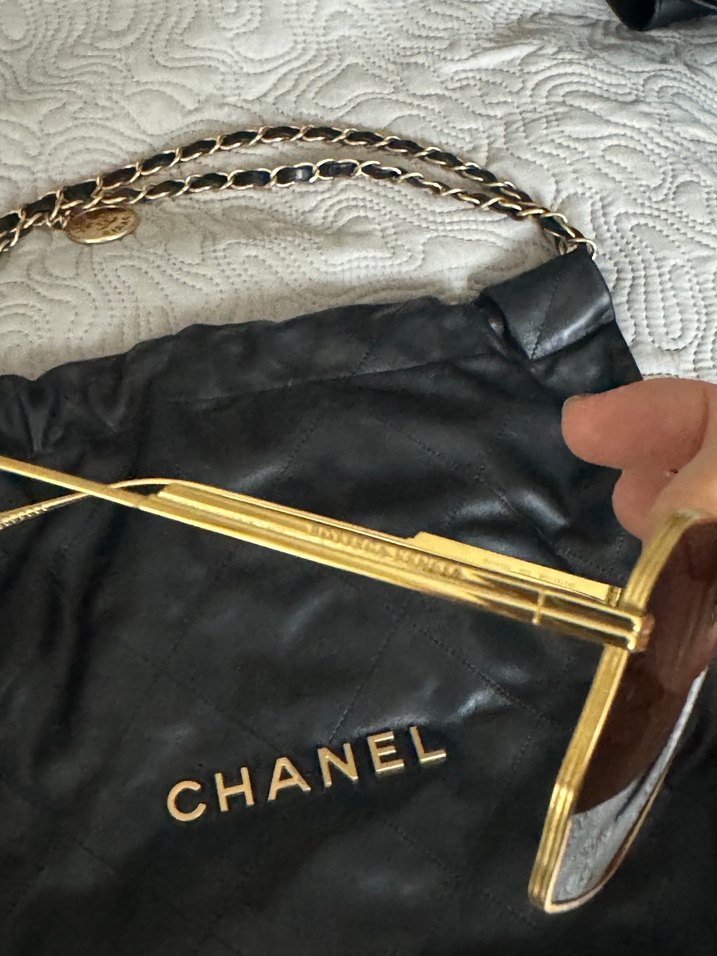 Bottega venetta orjinal Parlak Altın Renk Kadın Güneş Gözlüğü - Görsel 2