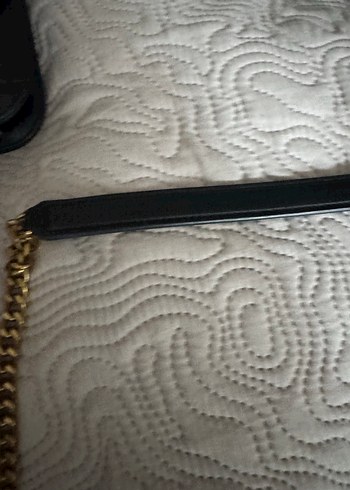 Ysl Zincir Detaylı Siyah Deri Kadın Çanta - Görsel 3