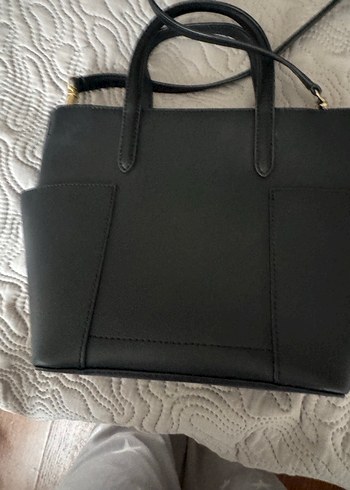 Orjinal Ralph Lauren Siyah Deri Kadın El Çantası - Görsel 3