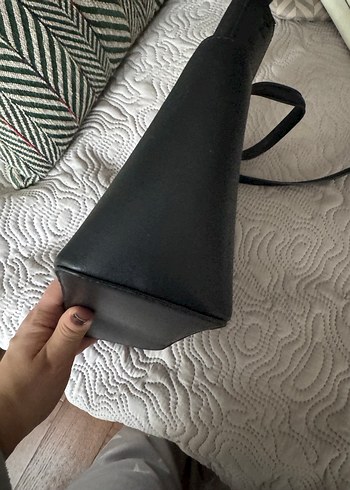 Orjinal Ralph Lauren Siyah Deri Kadın El Çantası - Görsel 6