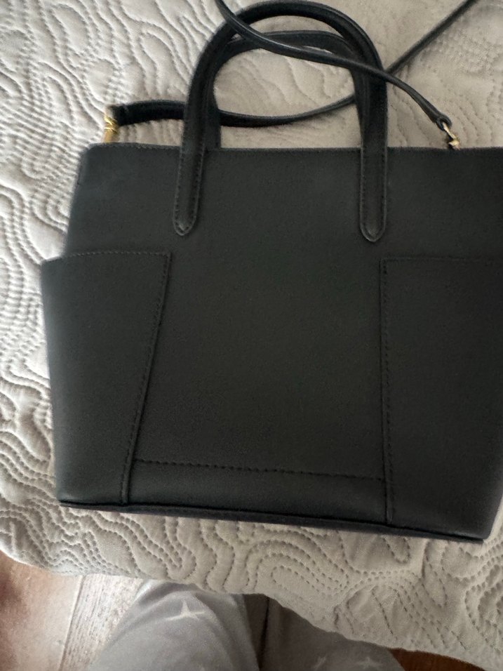 Orjinal Ralph Lauren Siyah Deri Kadın El Çantası - Görsel 3