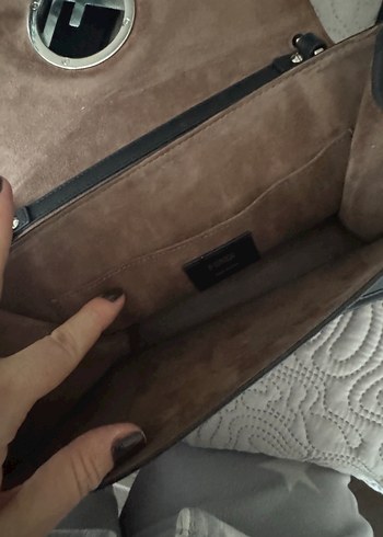 Fendi hakiki deei Klasik Siyah Deri Kadın Çanta - Görsel 2