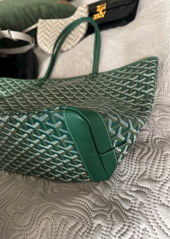 Goyard Yeşil Baskılı Kadın Omuz Çantası 1.sınıf kalite replika - Görsel 5