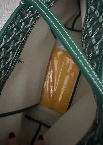 Goyard Yeşil Baskılı Kadın Omuz Çantası 1.sınıf kalite replika - Görsel 2