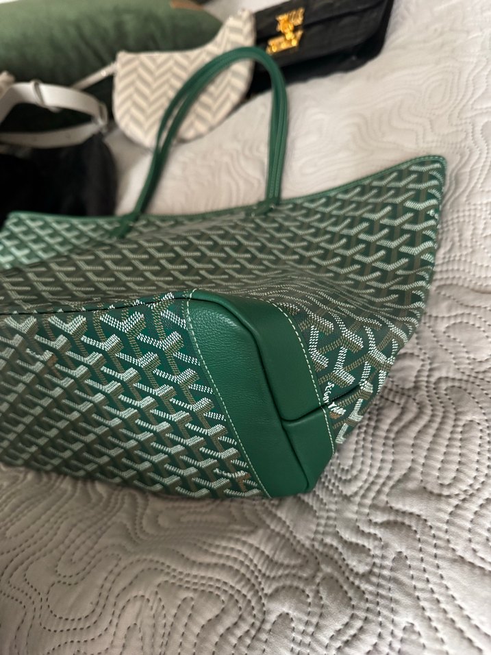 Goyard Yeşil Baskılı Kadın Omuz Çantası 1.sınıf kalite replika - Görsel 5