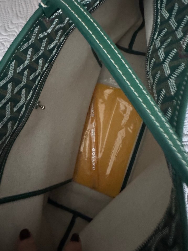 Goyard Yeşil Baskılı Kadın Omuz Çantası 1.sınıf kalite replika - Görsel 2